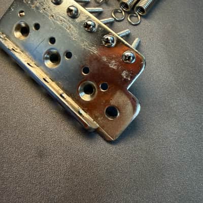 Fender Vintage Stratocaster Tremolo Bridge Plate w/ Screws and Springs 60’s image 3
