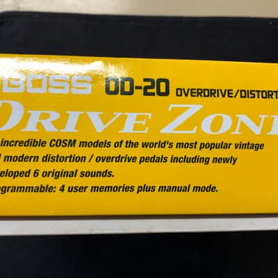 Double pédale Boss OD-20 Overdrive/Distortion Drive Zone avec boite et manuel image 13