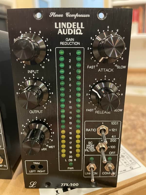 BRAND NEW  Lindell Audio 77X-500 Stereo Compressor / Limiter 500 Series Module 2010s - Black image 1
