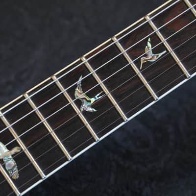 Minty! 2018 PRS McCarty 594 Wood Library Brazillian Korina Semi-Hollow Electric Guitar Red Tiger + OHSC image 11