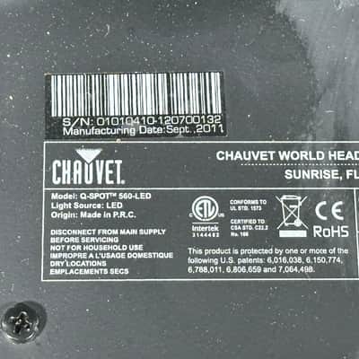 Chauvet Q-Spot 560-LED 3 x 60W LED Moving Yoke Fixture image 13