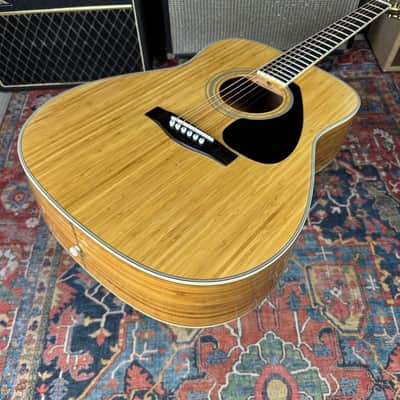 Yamaha FG B1N Bamboo Dreadnaught Acoustic - 1990 image 10