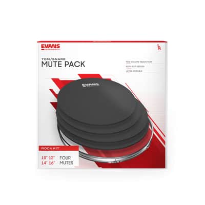 Evans Sound Off Mute Pack Rock 10,12,14,16 - Accessory for Drums image 2