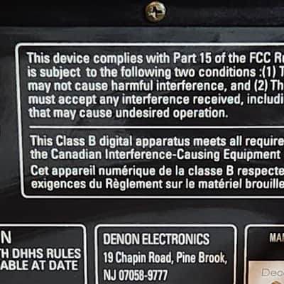 Denon Denon DCM-280 is a reliable 5-disc carousel CD changer 90s - Black image 7