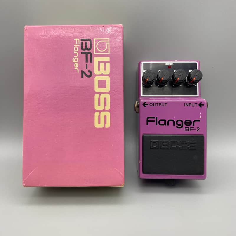 Boss BF-2 Flanger (1983 May, Black Label, Original Box, Vintage Made in Japan) image 1