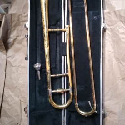 Blessing Scholastic Tenor Trombone. Made in USA. Brass w/ case mouthpiece image 2