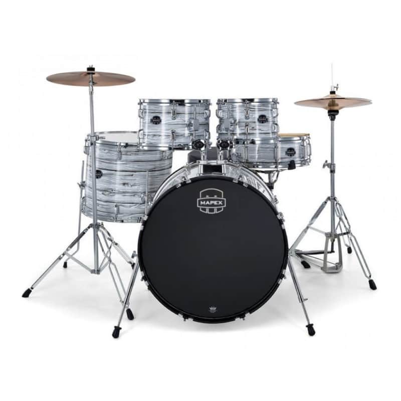 MAPEX IT CM5294FTCFI COMET ROCK 5 PEZZI WHITE MARBLEWOOD CON HARDWARE E PIATTI image 1