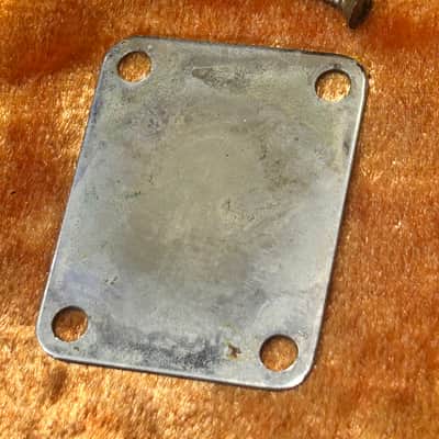 Vintage Fender F Neckplate 1973 - Chrome image 5