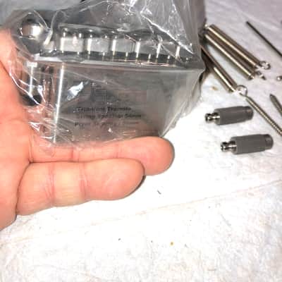 Hantug Titanium  V2 tremolo bridge- Brand New 54mm Spc. image 7