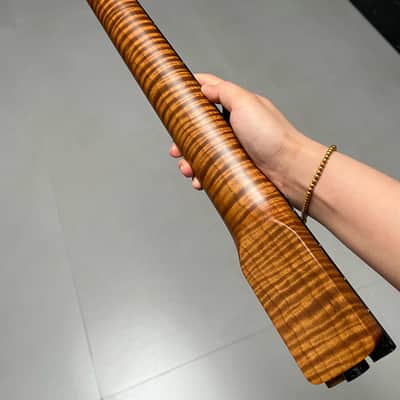 AAAAA Music Man Ebony Fretboard Roasted flame Maple Electric Guitar Neck Wheel truss rods Round stainless steel 22 frets hole 10mm image 9