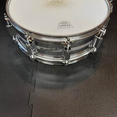 1960s Rogers "5-Line" Dyna-Sonic 5x14" Brass Snare Drum image 6