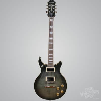 Epiphone DC PRO Double Cutaway Electric Guitar, Midnight Ebony, W/fitted hardshell case image 5