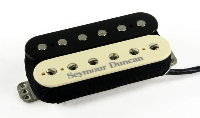 Seymour Duncan 11103-49-Z TB-PG1 Bridge Pearly Gates Trembucker Zebra F-Spaced image 1