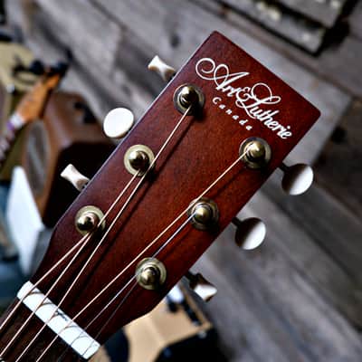 Art&Lutherie Roadhouse Parlor Guitar - Tennessee Red A/E image 12