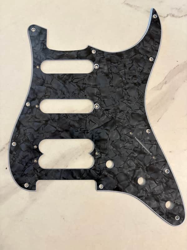 Fender Black Pearl Stratocaster Pickguard HSS Jeff Beck like 099-2146-000 2010 - Black Pearl Moto image 1