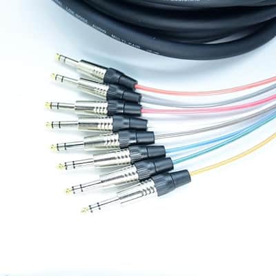 5ft TRS Snake Cables Cables Audio Patch 1/4" to XLR Male Cable 8 Channel Connector Digital Splitter Microphones Stage & Studio Recording Equipment Profesional Live Cable image 2
