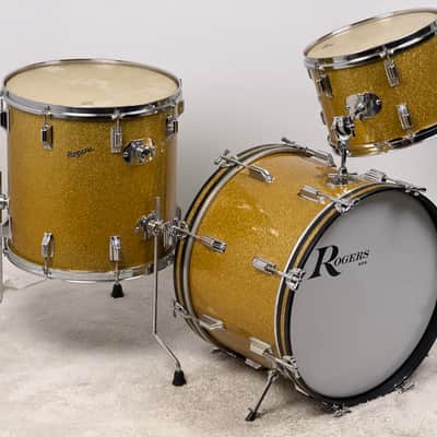 Immagine Rogers 20/13/16" 1960's Cleveland-Era Drum Set - Gold Sparkle - 4