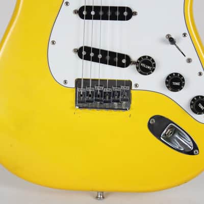 RARE 1981 Vintage Fender Stratocaster Hardtail ~Monaco Yellow~ Maple Neck STRAT +OHSC USA 1970s 1980s image 9