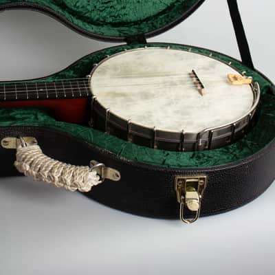 Fairbanks No. 0 5 String Banjo (1905), ser. #22907, black tolex hard shell case. image 13