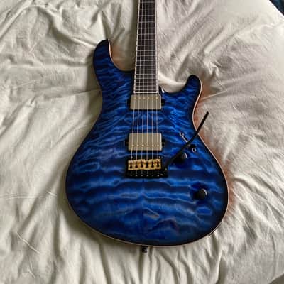 Immagine Mayones Regius Core Classic 6 (2023) Custom Blue Flame, Bare Knuckle TKO - MINT - 3