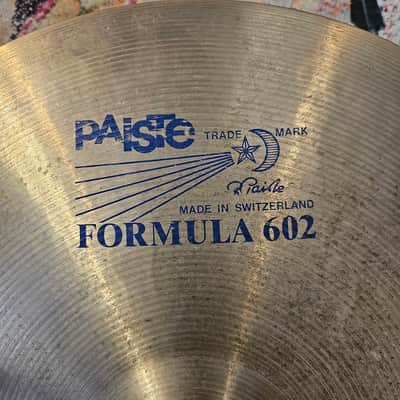 Paiste 20" Formula 602 Heavy Ride Cymbal 2630g image 6