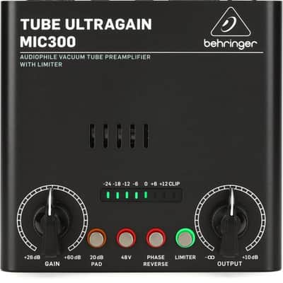 Behringer MIC300 Audiophile Vacuum Tube Preamplifier with Limiter image 2