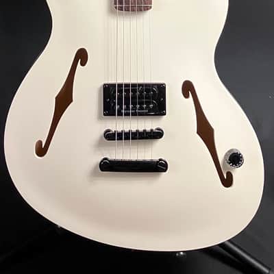 Fender Tom DeLonge Starcaster Semi-Hollow Electric Guitar Satin Olympic White Finish image 1