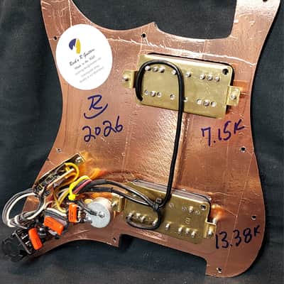Rock'n R Guitars Loaded HH for Strat Pickguard W/GM 1984's & Fast Coil Splits 2026- White Pearl image 2