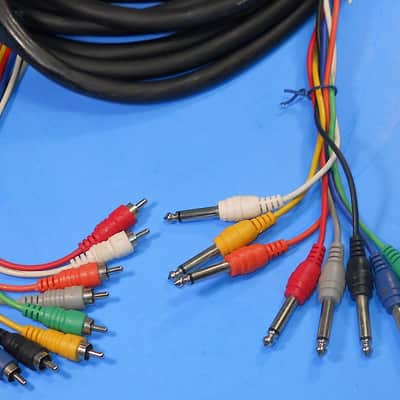 Fujikura 8 Channel 23' 1/4"T/S Male-RCA Male-T/R/S male Hi Definition Recording Snake image 2