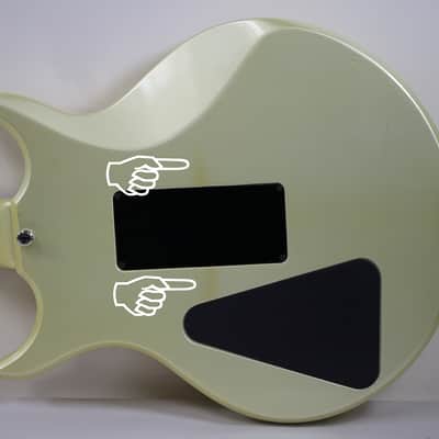 Hamer Steve SHAMER USA Steve Stevens Vintage 80's Electric Guitar - Floyd Rose - White 616426tevens 1980's - White image 6