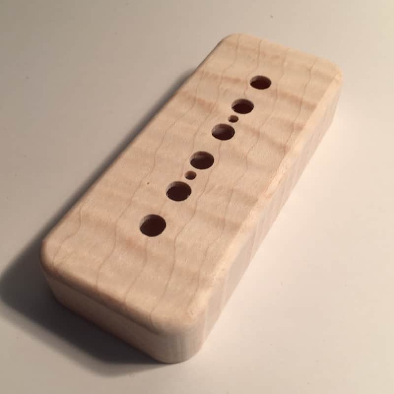 Guilford Flame Maple Pickup Cover for Seymour Duncan/PRS and others - 1 cover  Natural Wood image 1