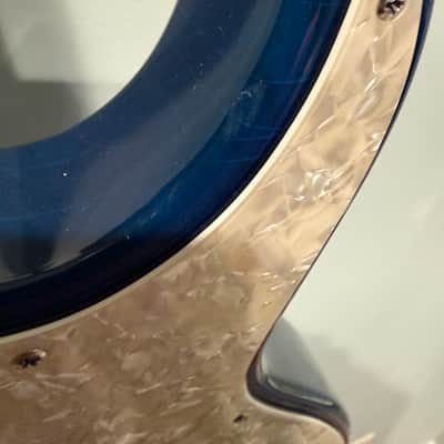 Don Grosh Bent top electric guitar hand made in the USA ohsc aged lake placid blue Trans blue image 8