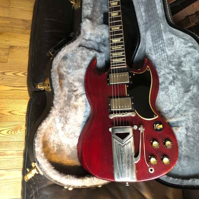 Gibson Les Paul Standard with Sideways Vibrola 1961 - 1962 - Cherry image 1