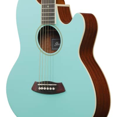 Ibanez Talman TCY10E Acoustic-Electric Guitar - Sea Foam Green image 8