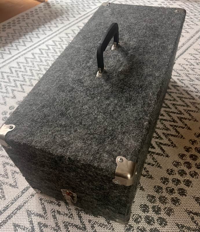 custom made amp head case - heavy duty carpet over hardwood image 1