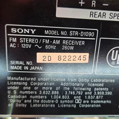 Sony STR-D1090 1990's image 4