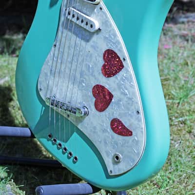 Fender Venus Owned by Courtney Love ex Hole Surf Green 1994 Custom Shop Guitar image 8