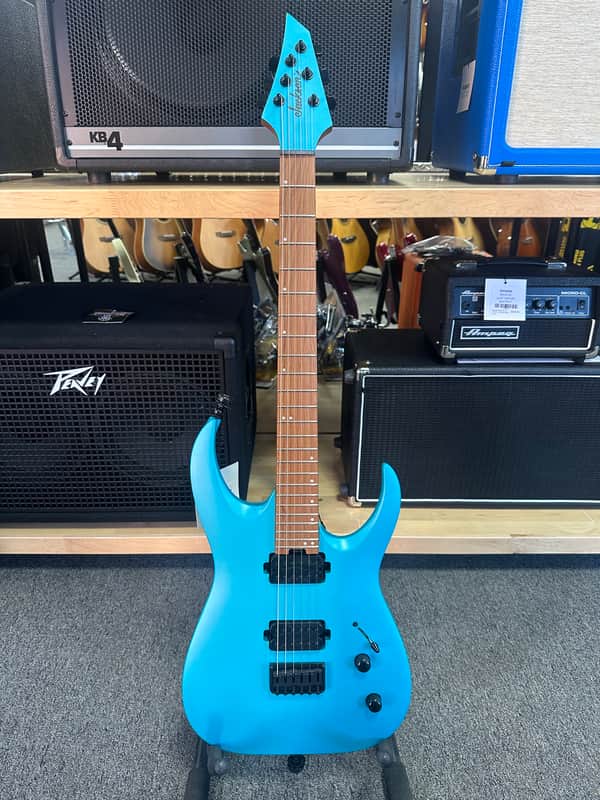 Jackson Pro Series Misha Mansoor Signature Juggernaut HT6 with Caramelized Maple Fretboard 2019 - Present - Matte Blue Frost image 1