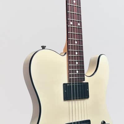 Schecter USA Custom Shop PT HH Electric Guitar - Vintage White image 6