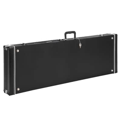 Glarry High Grade Electric/Bass Guitar Square Hard Case 2020s - Flat Black image 2