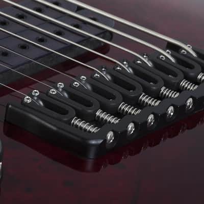 Schecter Omen Elite-8 MS LH - Black Cherry Burst (2469) image 10