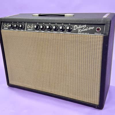 Fender Deluxe Reverb 1965 - Early Blackface FEIC w/Fender cover and Footswitch image 25
