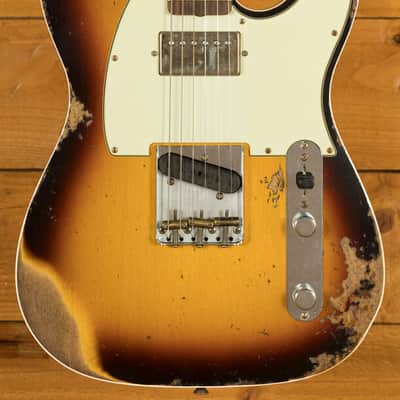 Fender Custom Shop 62 Telecaster Custom HS Heavy Relic 3-tone Sunburst image 1