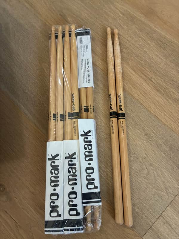 Pro-Mark Hickory forward 747B wood tip drumsticks image 1