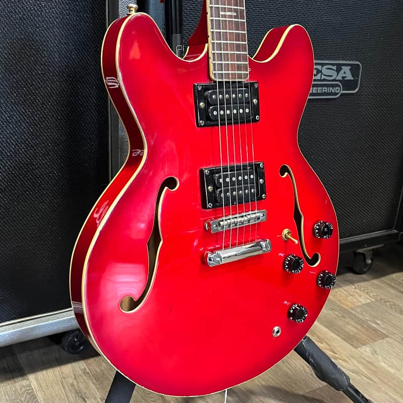 Aria 5502 - 335 Style Hollow Body 70s - Cherry image 1