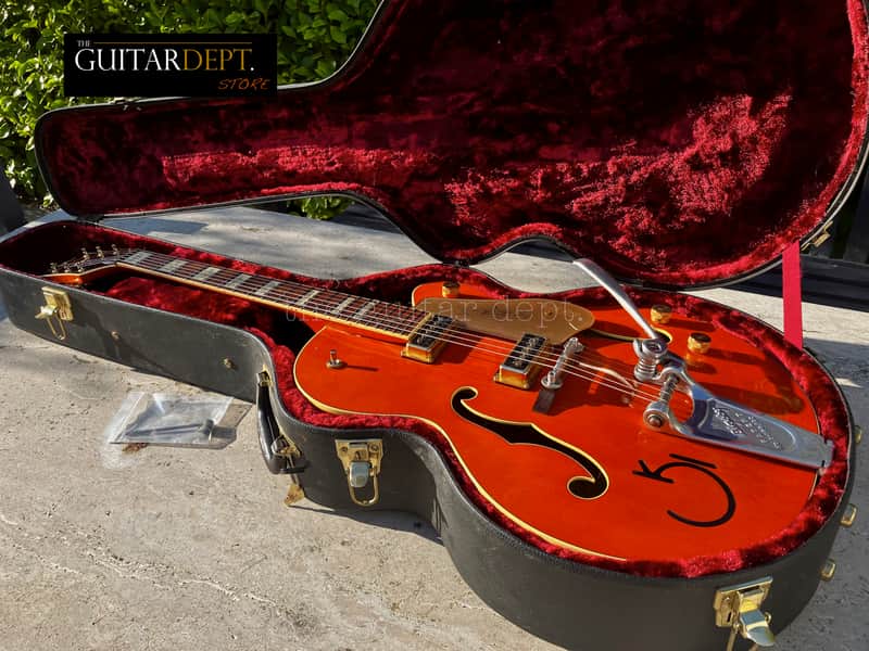 ✮BEAUTIFUL✮2007 Gretsch G-6120 DSV✮DYNASONICS✮BIGSBY✮Orange Stain✮ 7.0 LBS!✮OHSC image 1