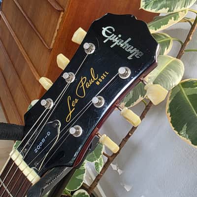1994 Epiphone Les Paul Standard Birdseye Figured Top Korean Samick Long-Tenon MIK Korea Vintage 90s 1990's Gibson Truss Rod Cover image 9