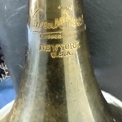 Bach Mercedes New York Bb Trumpet 1st Valve Trigger 3rd Valve Slide 1934 image 12