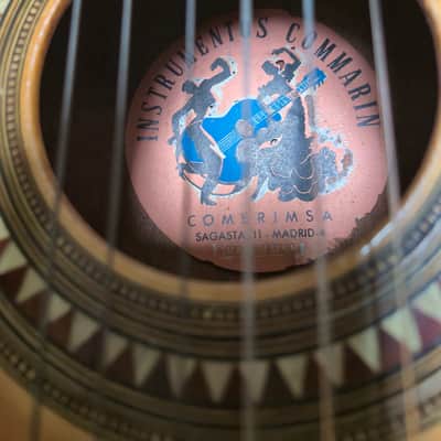 Instrumentos Commarin  Spanish Classical Guitar 1950s 1960s - lacquered image 3