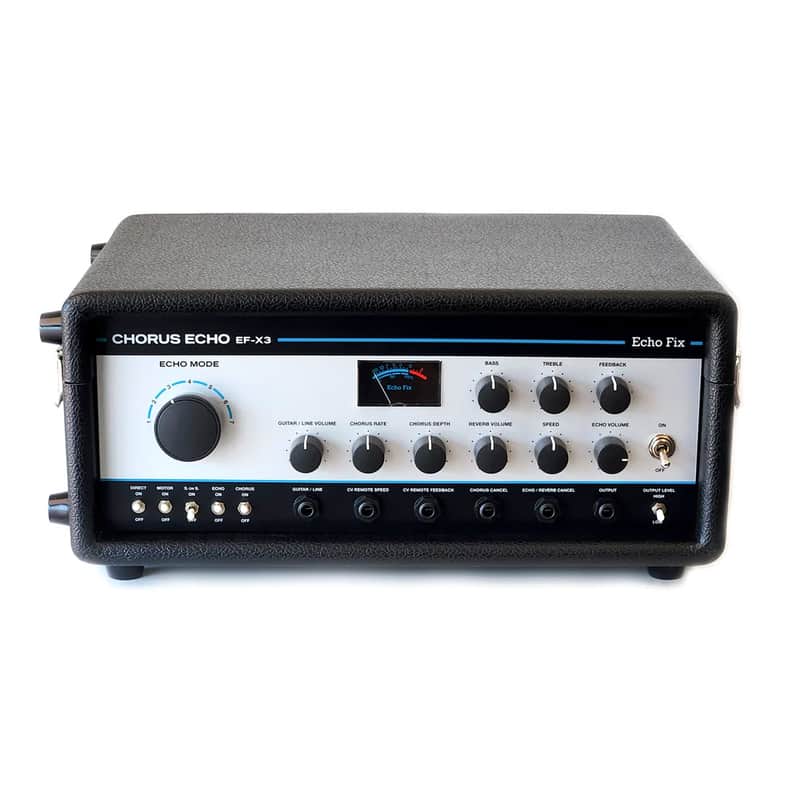 Echo Fix EF-X3 Desktop Tape Echo with BBD Chorus & Spring Reverb - Silver with Tolex image 1